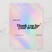 角柱状サンキューカードスモールビジネス 招待状 (正面/裏面)