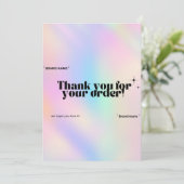 角柱状サンキューカードスモールビジネス 招待状 (スタンド正面)