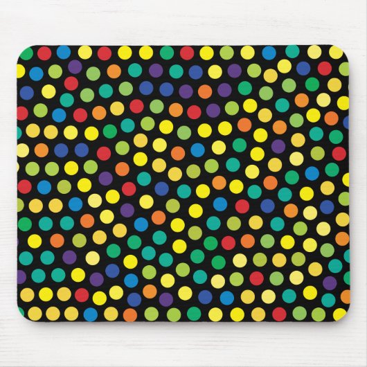 角柱状ドットの背景 マウスパッド (正面)