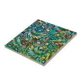 角柱状ファーングリーン タイル (側面)