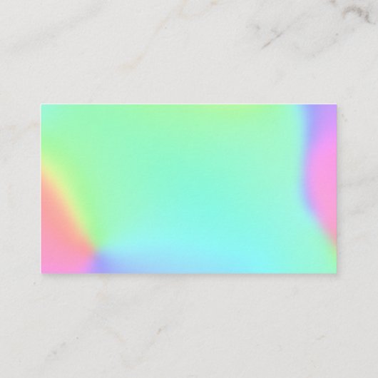 角柱状虹のグラデーション 名刺 (裏面)