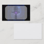 "角氷精神"のフラクタルの芸術 名刺 (正面/裏面)