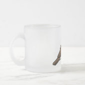 角状のヒバリ フロストグラスマグカップ (左)