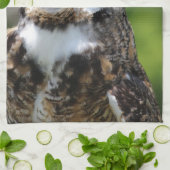 角状フクロウ キッチンタオル (折り畳み)