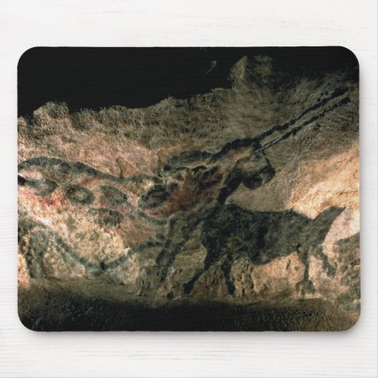 角状動物の絵画、c.17000を紀元前に揺すって下さい(洞窟 マウスパッド (正面)
