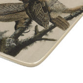 角素晴らしのフクロウ(by John James Audubon) カッティングボード (角)