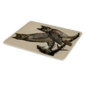 角素晴らしのフクロウ(by John James Audubon) カッティングボード (角)