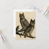 角素晴らしのフクロウ（J.J.オードボン） カード (正面/裏面インサイチュ)