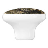 角素晴らしのフクロウ（J.J.オードボン） セラミックノブ (側面)