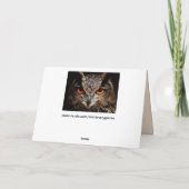 角素晴らしフクロウグリーティングカード シーズンカード (裏面)