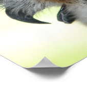 角素晴らしフクロウポートレート ポスター (角)