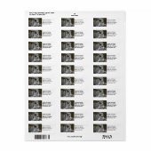 角素晴らしフクロウ写真 ラベル (フルシート)