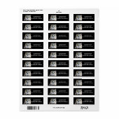 角素晴らしフクロウ差出人住所 ラベル (フルシート)