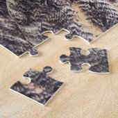 角素晴らしフクロウ輪郭 ジグソーパズル (側面)