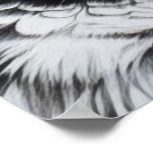 角素晴らしフクロウ顔クローズアップ ポスター (角)