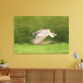 角素晴らしフクロウ キャンバスプリント (インサイチュ (リビング))