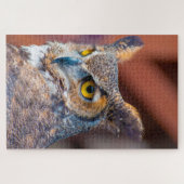 角素晴らしフクロウ。ジグソーパズル ジグソーパズル (横)