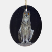 角素晴らしフクロウ セラミックオーナメント (右)