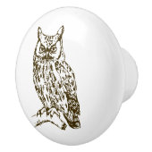 角素晴らしフクロウ セラミックノブ (右)