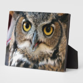 角素晴らしフクロウ フォトプラーク (側面)