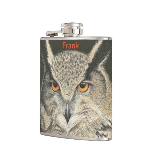 角素晴らしフクロウ フラスク (左)