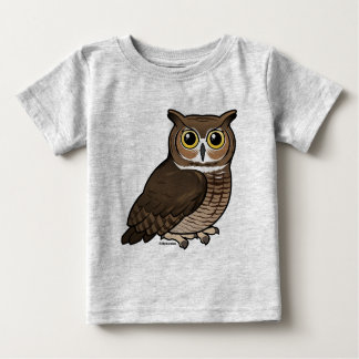 角素晴らしフクロウ ベビーTシャツ