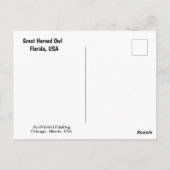 角素晴らしフクロウ ポストカード (裏面)