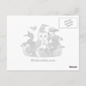 角素晴らしフクロウ ポストカード (裏面)