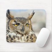 角素晴らしフクロウ マウスパッド (マウス)