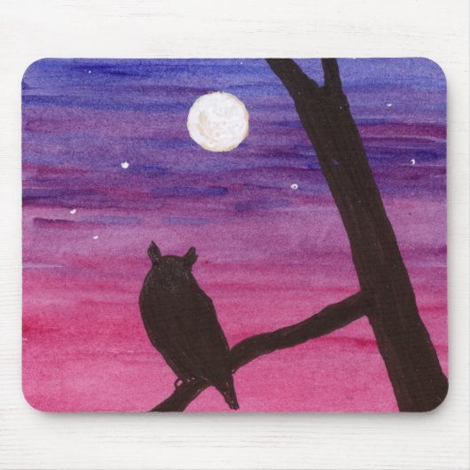 角素晴らしフクロウ マウスパッド (正面)