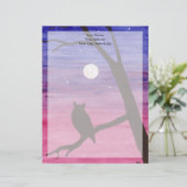 角素晴らしフクロウ レターヘッド (スタンド正面)