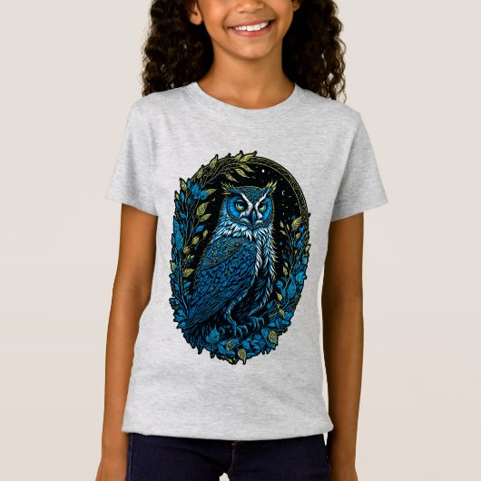 角素晴らしフクロウ Tシャツ (正面)