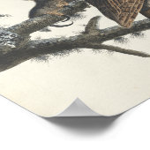 角素晴らし付きフール不気味ヴィンテージイラストレーション ポスター (角)