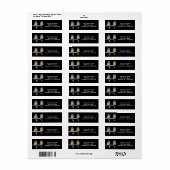 角素晴らし付きフール差出人住所 ラベル (フルシート)