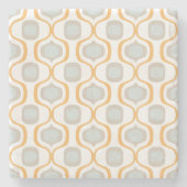 角素朴度:ファームハウスのジオメトリックシェード ストーンコースター (正面)