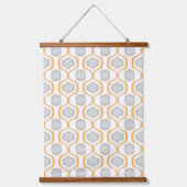 角素朴度：ファームハウスのジオメトリックシェード 吊り下げ型タペストリー (正面)