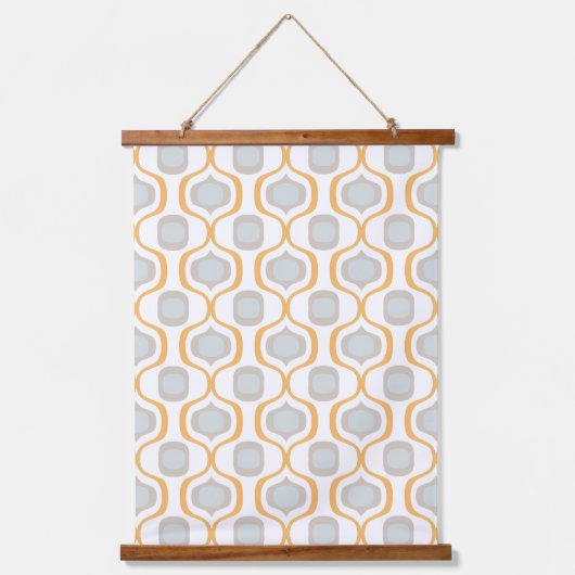 角素朴度:ファームハウスのジオメトリックシェード 吊り下げ型タペストリー (正面)