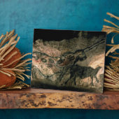 角絵画のある動物の岩の紀元前17000年（洞窟） フォトプラーク (側面)