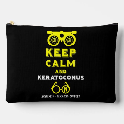 角膜症のサポートと認識度 アクセサリーポーチ (正面)