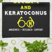 角膜症のサポートと認識度 キッチンタオル (折り畳み)