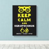 角膜症のサポートと認識度 キャンバスプリント (インサイチュ (ウッドフロア))