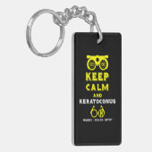 角膜症のサポートと認識度 キーホルダー (正面左)