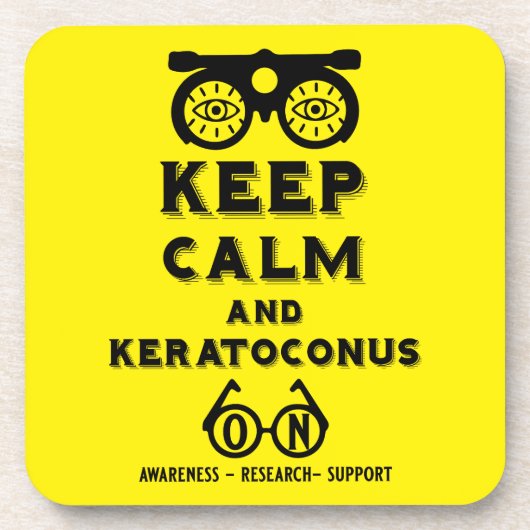 角膜症のサポートと認識度 コースター (正面)