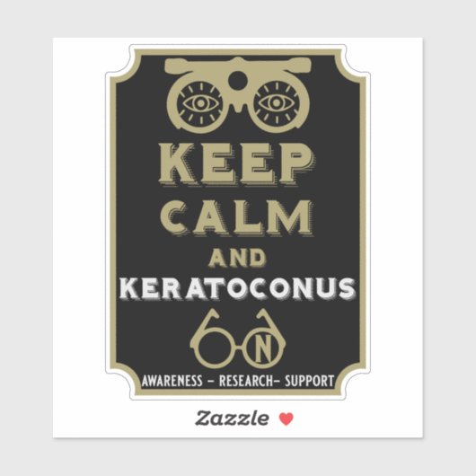 角膜症のサポートと認識度 シール (シート)