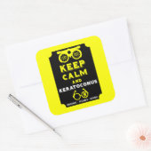 角膜症のサポートと認識度 スクエアシール (封筒)