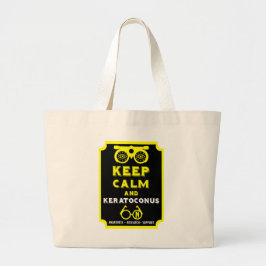 角膜症のサポートと認識度 ラージトートバッグ