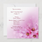 角花エレガント、《写真》ぼけ味退職パーティー 招待状 (正面)