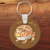 角華美のあるカエルだ！ キーホルダー (正面)