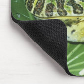 角華美のカエル(Ceratophrys ornata) マウスパッド (コーナー)