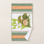 角華美付きフログスタオル バスタオルセット (ハンドタオル)